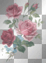 fleurs rose deco vintage -c