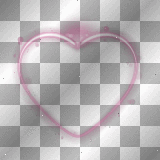 Heart frame pink 