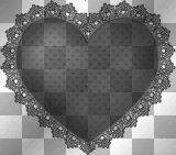 Animated Black & White Heart •