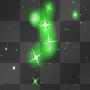 Deco_Floating_Stars BG~Green