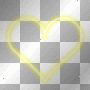 Heart yellow bg transparent by uky96