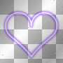 heart purple bg transparent by uky96