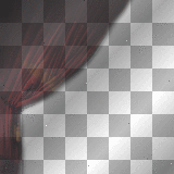mejserr red curtain frame / bg