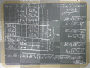 blackboard with theorema of pitagora-eudocia-