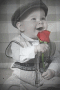 Baby Boy mit Rose