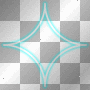 frame light blue neon bg transparent  by uky96