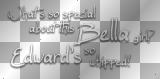 What's so special about this Bella girl? Edward's so whipped! - quote Damon on The Vampire Diaries (nyeSte*)