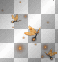 Autumn glow fireflies orange deco 
