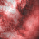 Clouds animated background red 