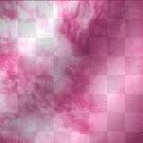 Clouds animated background pink