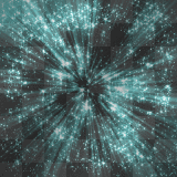 Animated background sparkle stars teal