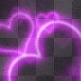 Deco_Bouncing_Neon-Hearts BG~Purple