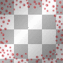 RAMCIA  FRAME TRANSPARENT BORDER  RED SPARKLE PEARL