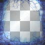 Frame goth halloween blue