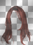 Halloween red Transparent Wig