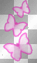 Deco Glitterfy Neon Butterflies~Pink~KCF