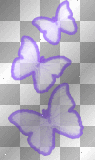 Deco Glitterfy Neon Butterflies~Purple~KCF