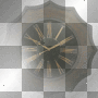 AJESIEN AUTUMN FALL TRANSPARENT CLOCK GOLD AJESIEN AUTUMN FALL TRANSPARENT CLOCK GOLD