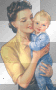 femme enfant vintage -c