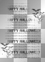 HALLOWEEN HELUS TRANSPARENT BLACK  TEXT BAT