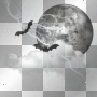 moon and bats