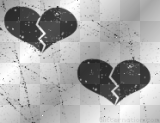 Flashing Broken Hearts Background
