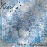 I<3U_Merry-Christmas BG~Blue