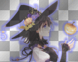 Halloween Anime Witch {Blue Neon} -By Floppy11396 -