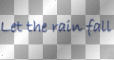Let the rain fall (black and blue transparent quote) [nermai]