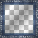 Frame glitter blue silver deco