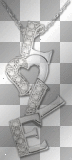 deco love transparent vintage silver amor plateado [1ֆ]