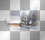 WINTER ZIMKA  CHRISTMAS TRANSPARENT TREE SNOW WHITE