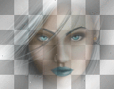 blue eye face transparent