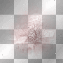 WINTER ZIMKA  CHRISTMAS TRANSPARENT TREE SNOW PINK