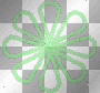 Deco Pearl Flower~Green