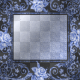 Deco Foil Glitter Roses BG~Dark_Blue