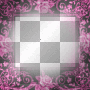 Deco Foil Glitter Roses Frame~Pink