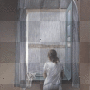 girl,window,raining,sad,boutique