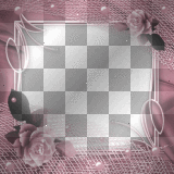 RAMCIA  FRAME TRANSPARENT BORDER FLOWER PINK
