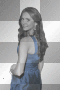 Nina Dobrev (Elena Gilbert / Katherine Pierce on The Vampire Diaries) transparent color splash (white, black and blue) [nermai]