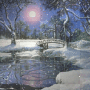 BACKGROUND ANIMATED ZIMKA SNOW WATER BLUE WINTER