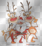 drunk santa and friends
