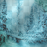 Animated background winter 