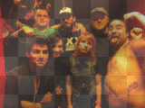 Paramore with demi lovato and joe jonas...