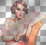 Vintage New Years Eve Woman***FI