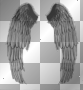grey gray black white deco frame png transparent wing wings goth gothic vintage 