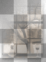 WINTER ZIMKA TRANSPARENT BROWN SNOW WINDOW CANDLE CHRISTMAS