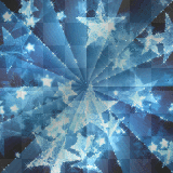 Animated background stars blue
