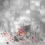 Background Christmas deco glitter winter red silver 