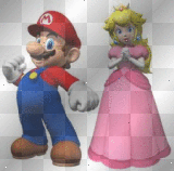 princess peach and mario